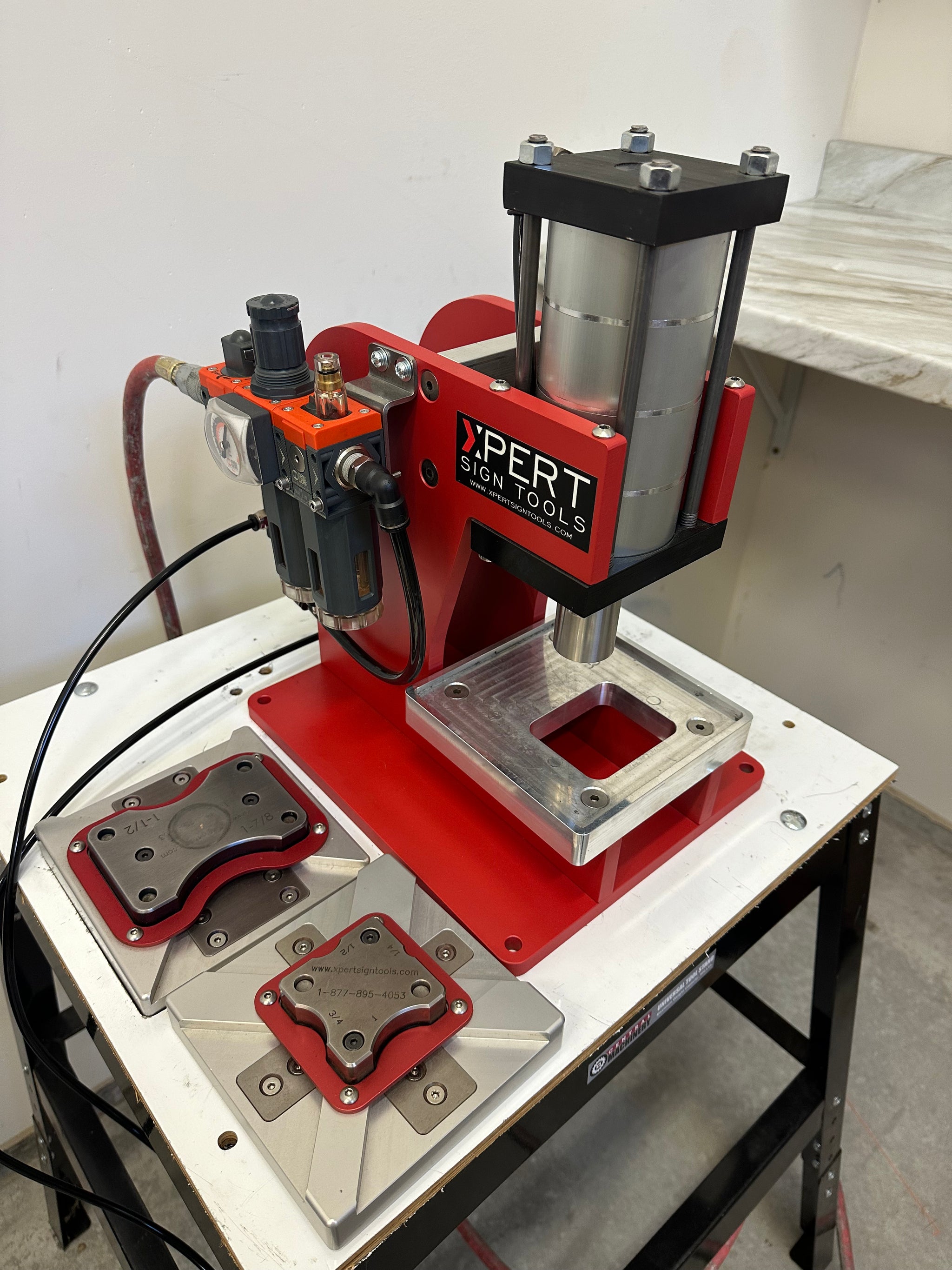 Xpert 3-Ton Power Press | Air-Over-Hydraulic Corner Rounder - Xpert ...